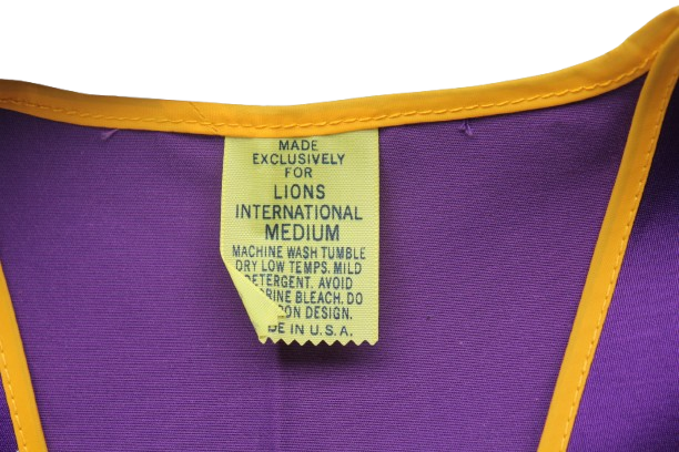 3 X Medium LIONS International Vests as New(Made in the USA)