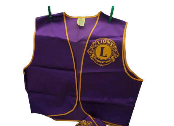 3 X Medium LIONS International Vests as New(Made in the USA)