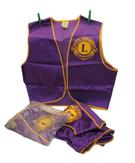 3 X Medium LIONS International Vests as New(Made in the USA)