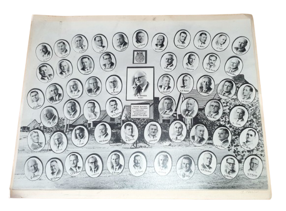 1964-Poster Master Builders & Allied Trades association Witwatersrand -Executive Committee-504x402mm