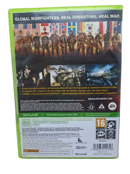 Pre-Owned `Medal Of Honor WARFIGHTER `2 Dics for XBOX 360