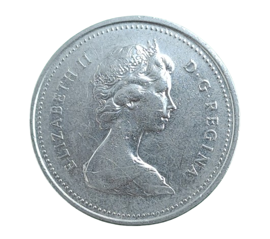 1979 Canada 25 Cents - Elizabeth II 2nd portrait modified