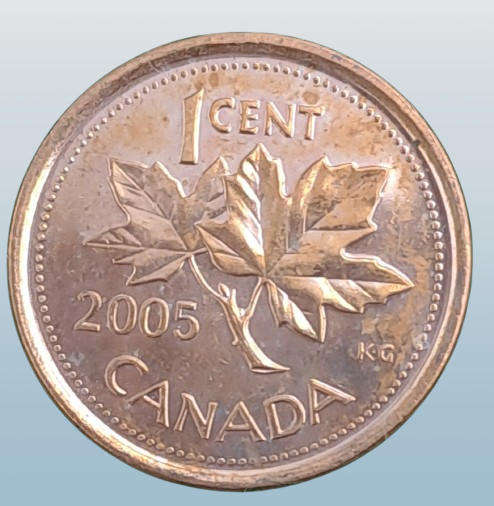 2005 Canada 1 Cent - Elizabeth II 4th portrait, magnetic-UNCirculated