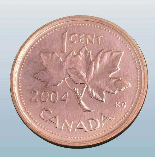 2004 Canada 1 Cent - Elizabeth II 4th portrait, magnetic-UNCirculated