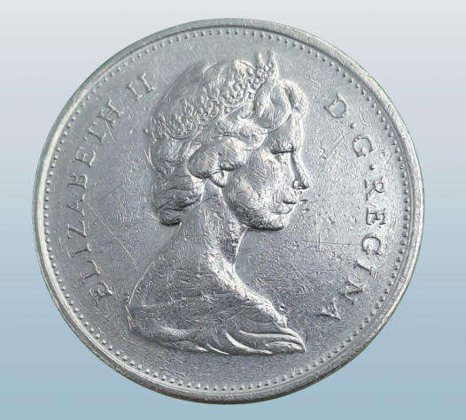 1978 Canada 25 Cents - Elizabeth II 2nd portrait, Nickel