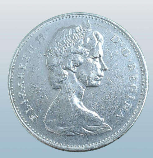 1976 Canada  5 Cents - Elizabeth II 2nd portrait