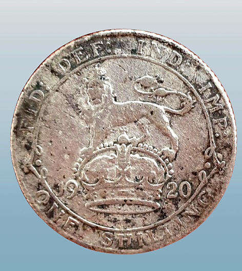 1920 United Kingdom Silver 6 Pence - George V 1st coinage