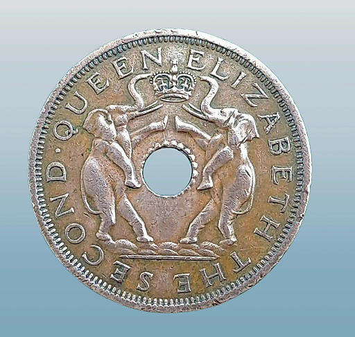 1962 Rhodesia and Nyasaland 1 Penny - Elizabeth II