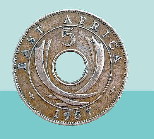 1957 East Africa 5 Cents - Elizabeth II