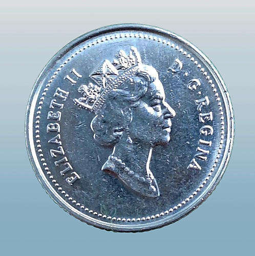 1990 Canada 10 Cents - Elizabeth II 3rd Portrait