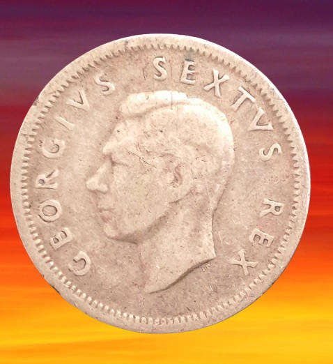 1950 South Africa 6 Pence 80% Silver - George VI SOUTH AFRICA - SUID AFRIKA
