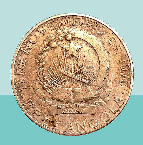 1975 Angola 2 Kwanzas -Coin
