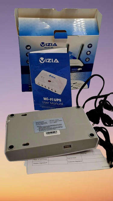 10 Hours backup power- VIZIA WiFi UPS 57 000mWh for Router 5-24V DC Backup Battery Power
