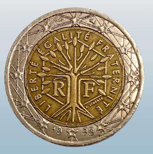 1999 France 2 Euro 2nd map