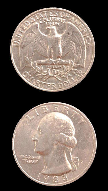 1983 United States of America ¼ Dollar "Washington Quarter"