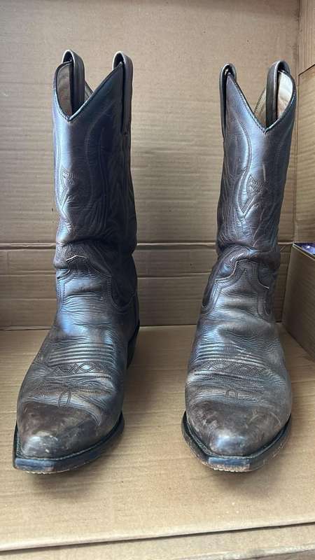 Genuine Leather Cowboy Boots Size 7 (Men's)