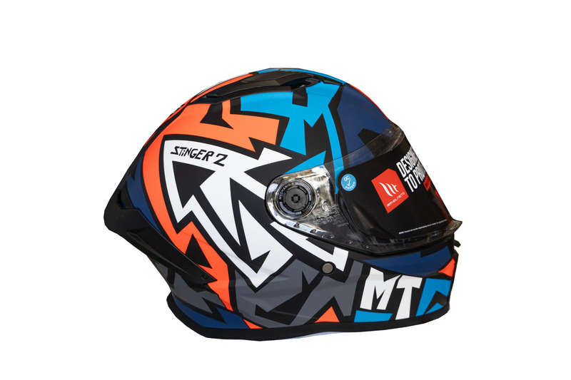 Motorcycle Helmet Combination of Polymers, Double Buckle Strap, Road Use