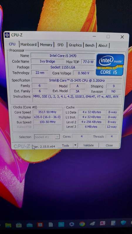 ASUS P8Z77-V PRO + Intel Core i5-3470 + 12GB DDR3 RAM