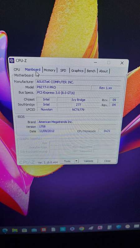 ASUS P8Z77-V PRO + Intel Core i5-3470 + 12GB DDR3 RAM