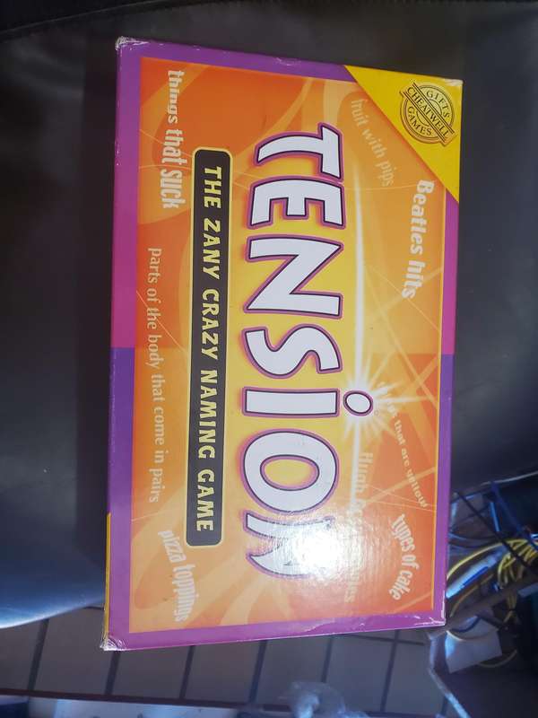 Tension: The Zany Crazy Naming Game by Cheatwell Games Complete Party Board Game