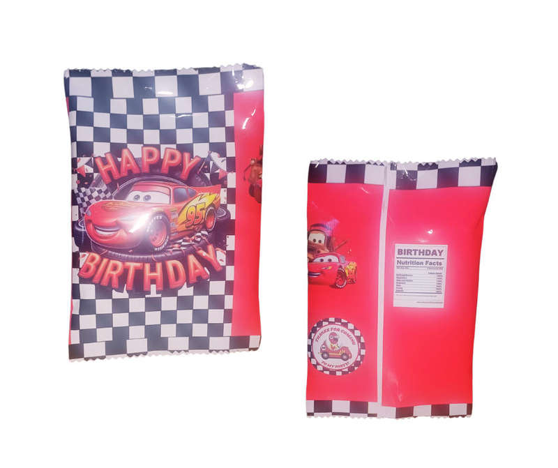 Party Pack X 10 Chip Bag NikNaks, KitKat, Lollipop, Sweets & Toy | Kids Birthday Party car