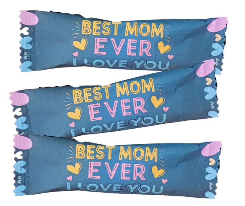 One Pack of 10 "Best Mom Ever" Mothers Day KitKat Wraps  2Fighter Design