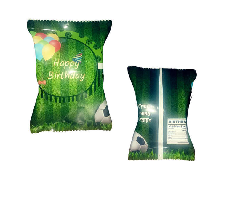 Party Pack X 10 Chip Bag NikNaks, KitKat, Lollipop, Sweets & Toy | Kids Birthday Party green