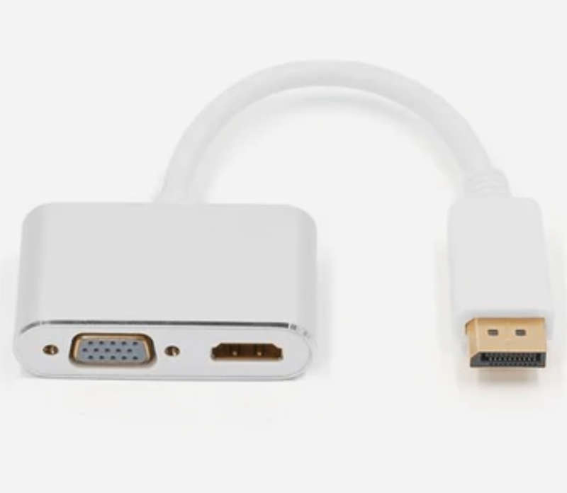 Display Port (DP) to VGA and HDMI Adaptor