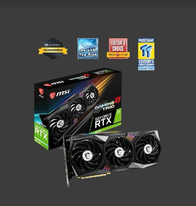 NVIDIA - MSI GeForce RTX 3070 GAMING X TRIO