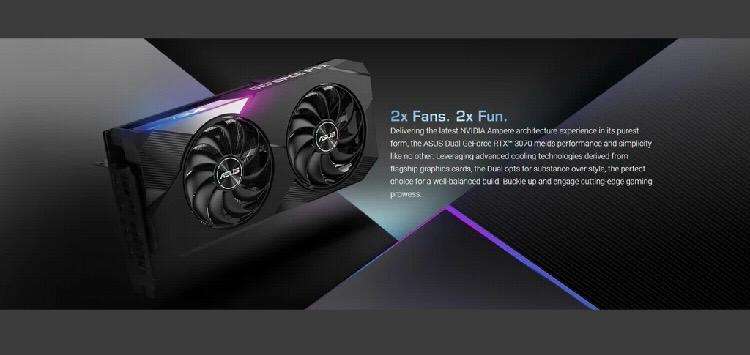 NVIDIA - ASUS Dual GeForce RTX 3070 OC 8GB GDDR6 Graphics Card (DUAL-RTX3070-8G)