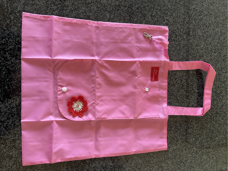 Fold-up Handmade Shopping Bag with swivel clip