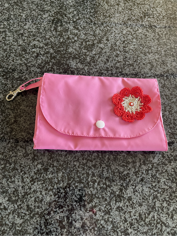 Fold-up Handmade Shopping Bag with swivel clip
