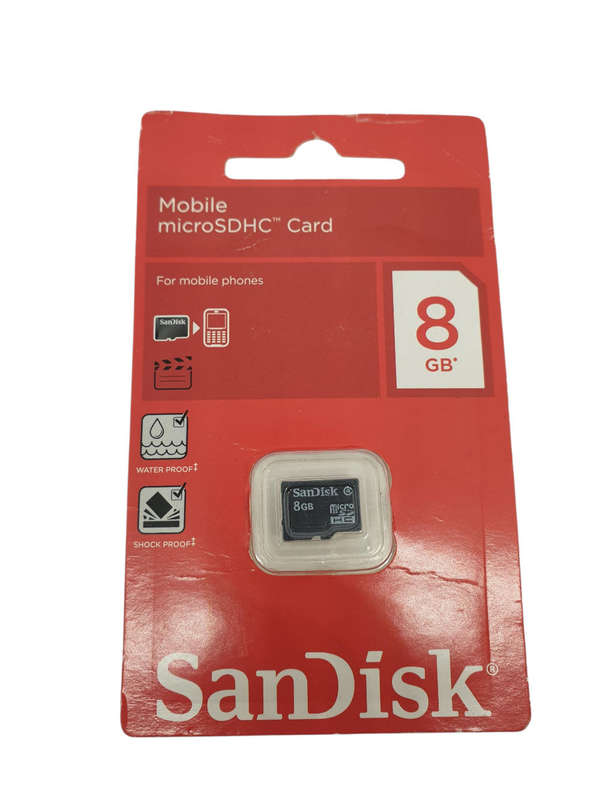 8GB Sandisk MicroSDHC Memory Ca