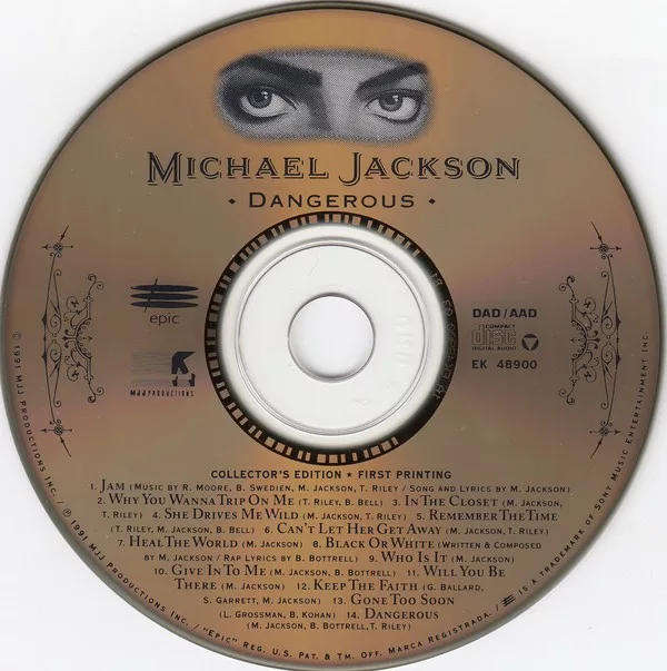 Michael Jackson  Dangerous (Limited Edition Popup Box)