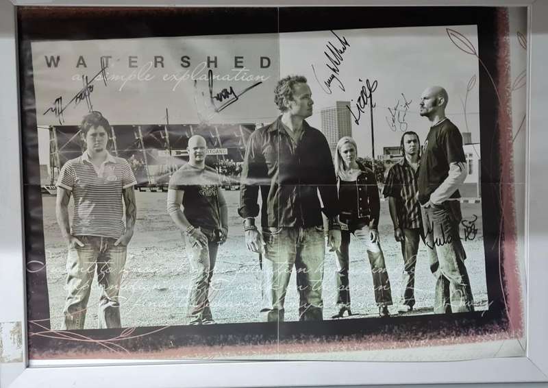 Signed collectable Watershed poster