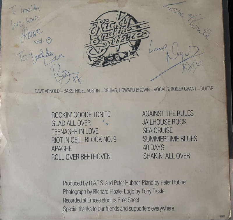 Ricky & The Spitfires  Rockin' Goode Tonite (Rare and signed)