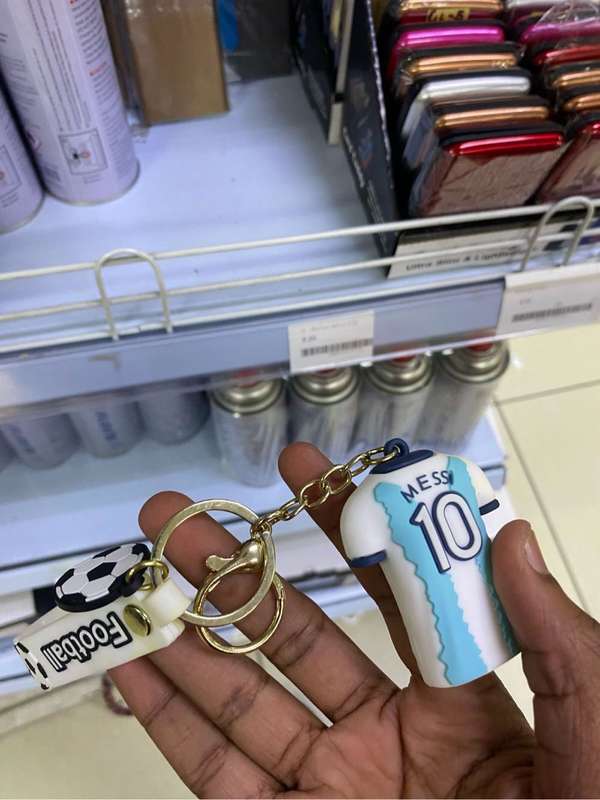 Football/soccer kit keyrings