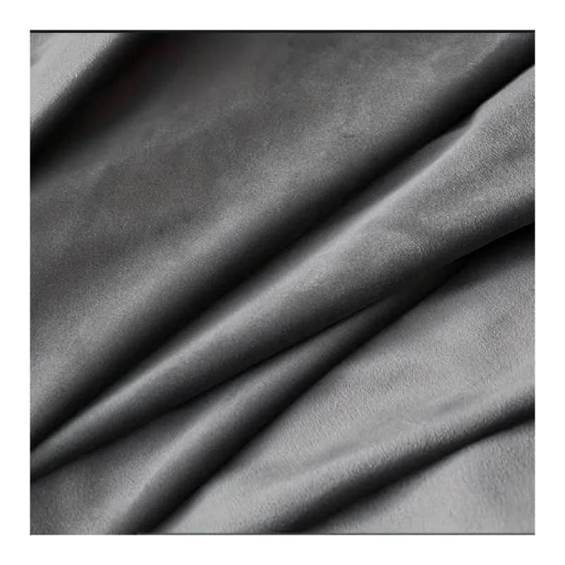 Grey Velvet Eyelet Curtains 130cmx260cm