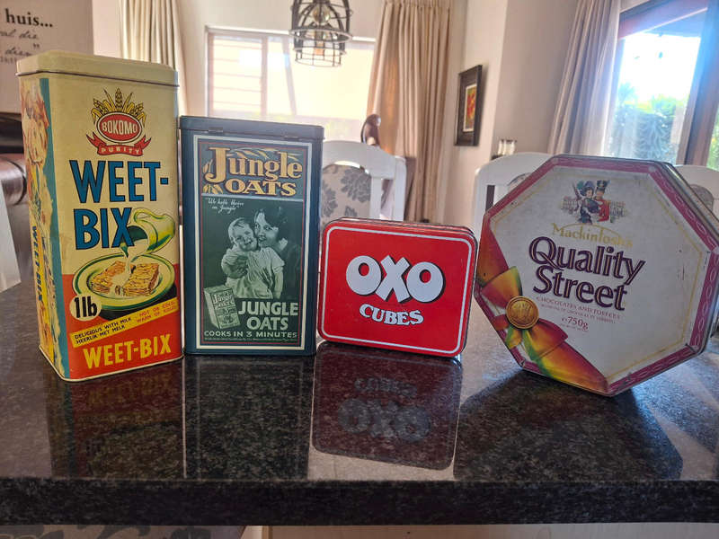 Collection of 4 Vintage tins