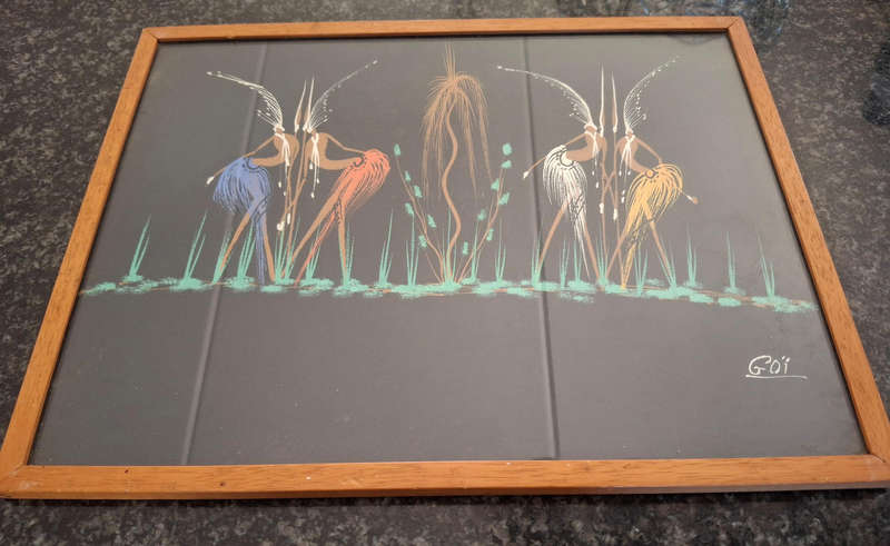 African tribal art painting by Goi