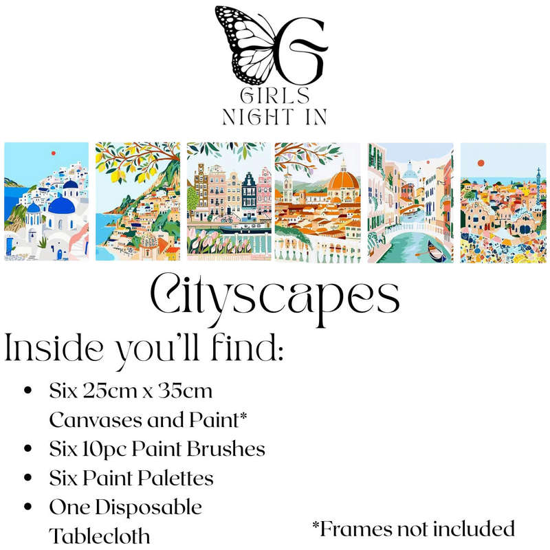 Paint-By-Numbers Kit - Cityscapes