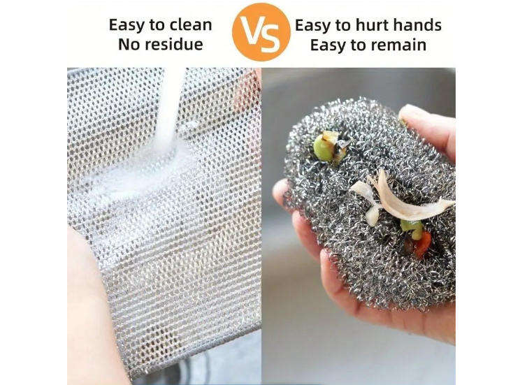 Silver Micro-polyester 5 Pieces Scrub Cloth