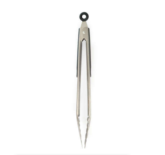 Stainless Steel Braai and Grilling Tongs with Locking Mechanism, 30cm
