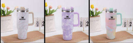 Stanley 1200ml Stainless Steel Tie Dye FlowState Quencher Tumbler