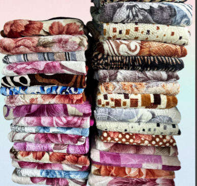 Reversible Heavy Warm Winter Fleece Plush Blanket Queen Size, in Carry Bag, Silky Soft and Warm
