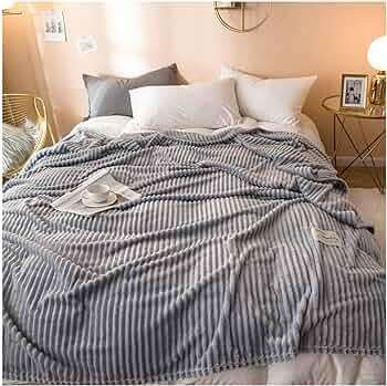 Ribbed Soft Faux Fur Rabbit Fleece Blanket , 210cm by 150cm