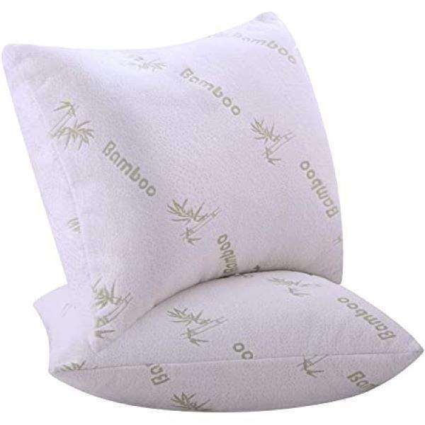 Bamboo Twin Pack Standard Pillows, Pack of 2, soft and puffy