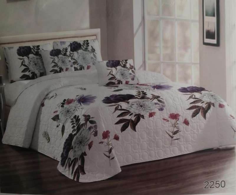 5 Piece Quilted Bedspread Set, Size: Queen