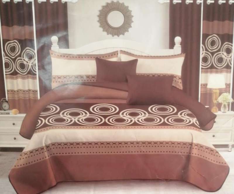 5 Piece Quilted Bedspread Set, Size: Queen