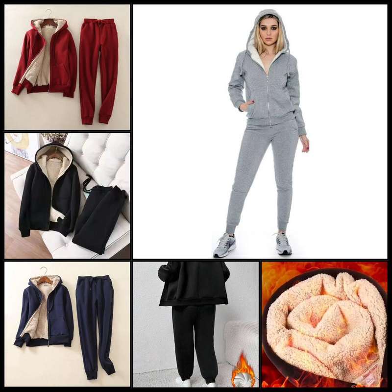 2 Piece Wool Tracksuits, Medium to 2XL, includes pants and hoodies, different colors available